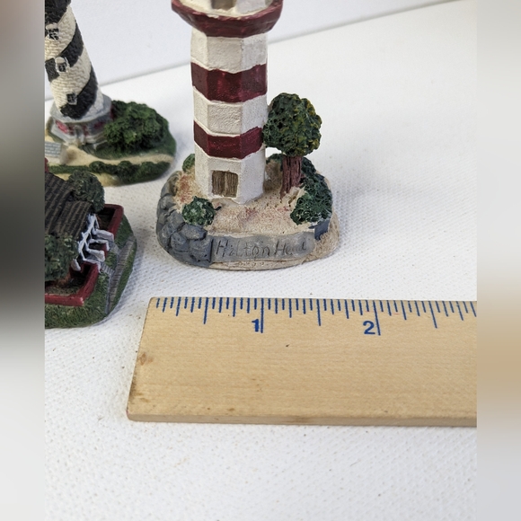 Lot of 3 Lighthouse Figurines 2"-3" Nautical Theme Decor C2 - Picture 8 of 8